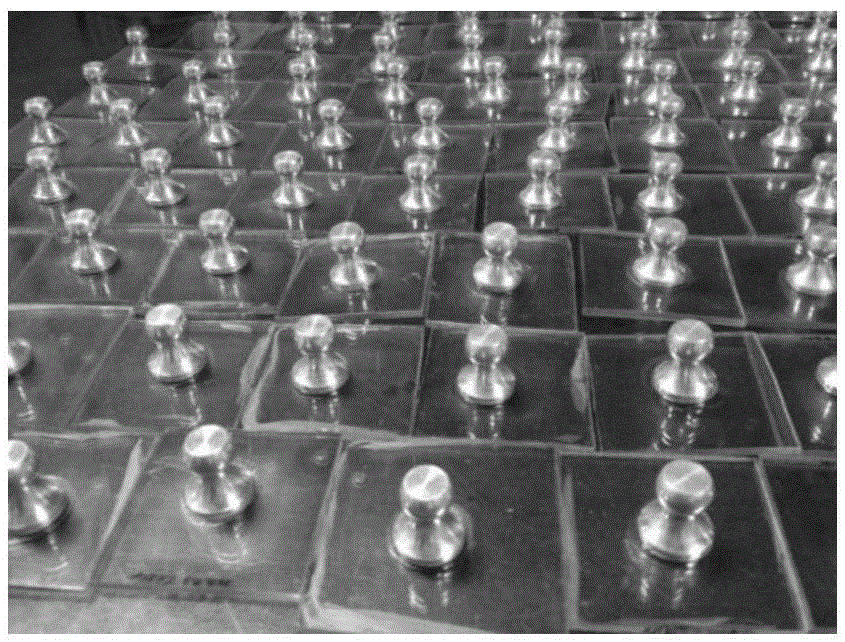 Quantitative characterization method of adhesive force of organic silicon resin transparent coating