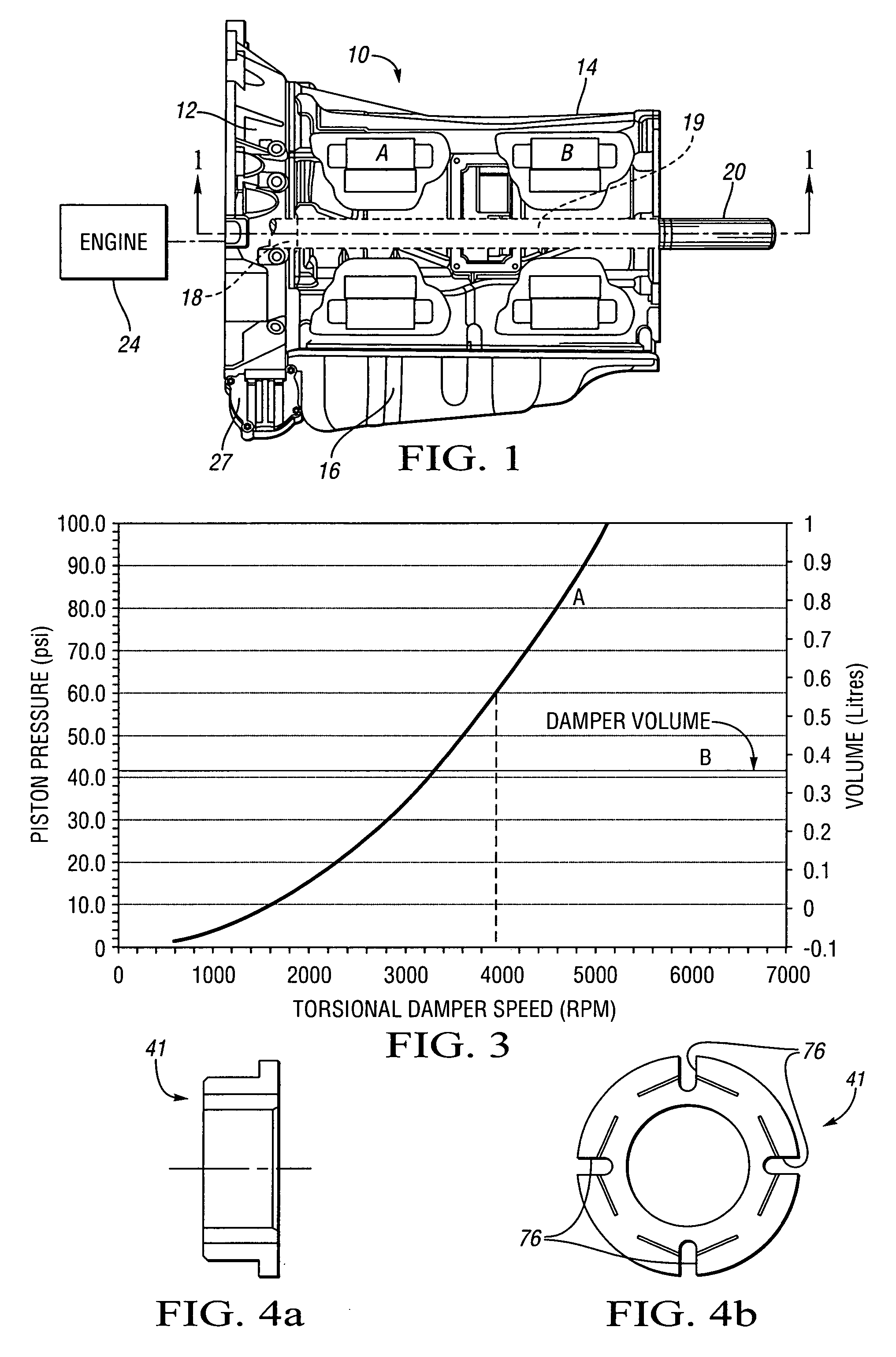 Hydraulic circuit for torsional damper assembly of an electrically variable transmission