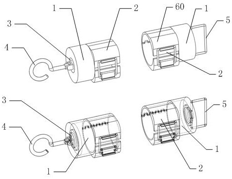 Cable collecting frame used in field of housing construction engineering