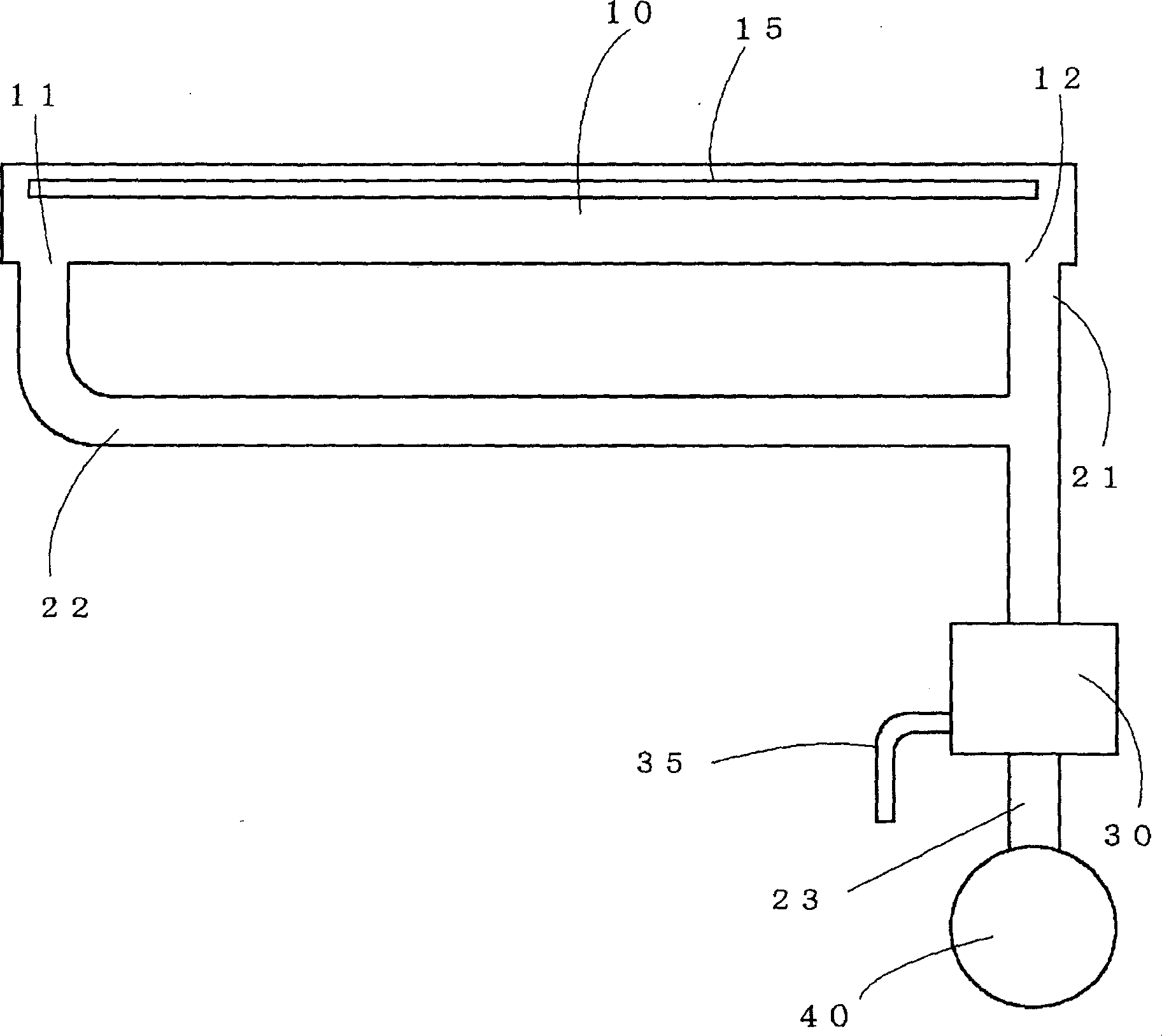 Dewater device of water-jet loom