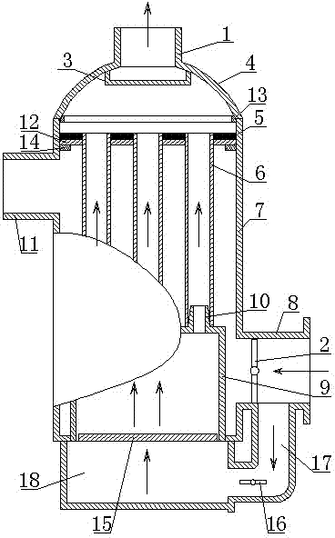 Hot-blast stove with double-flip-plate linkage type ash cleaning device