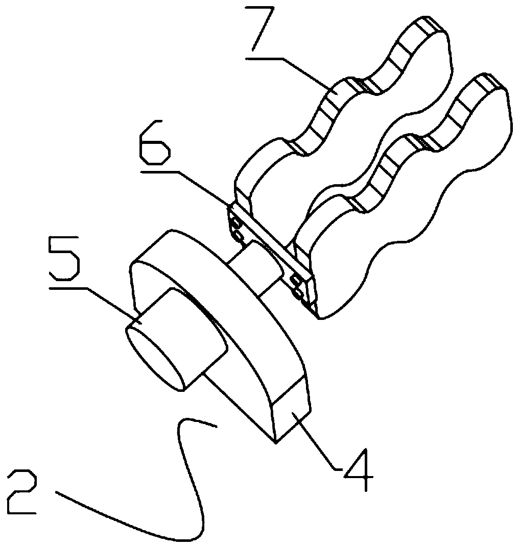 Blade root detection device of steam turbine blade