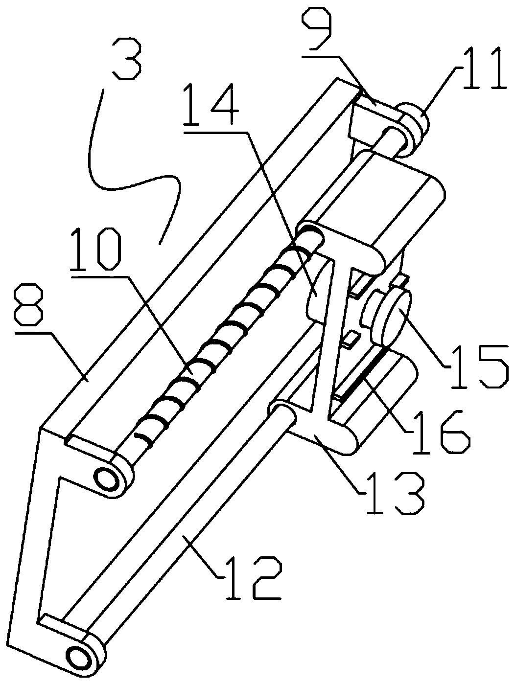 Blade root detection device of steam turbine blade