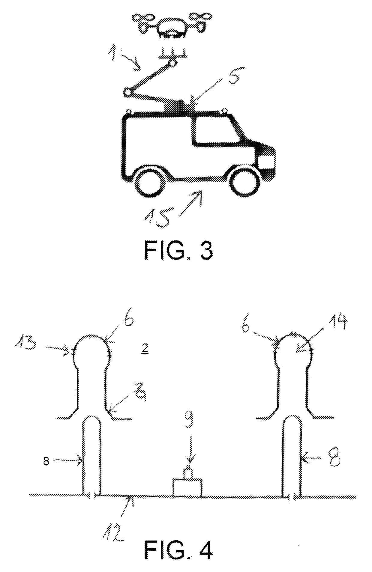 Arrangement and method with a flyable unmanned transporting device