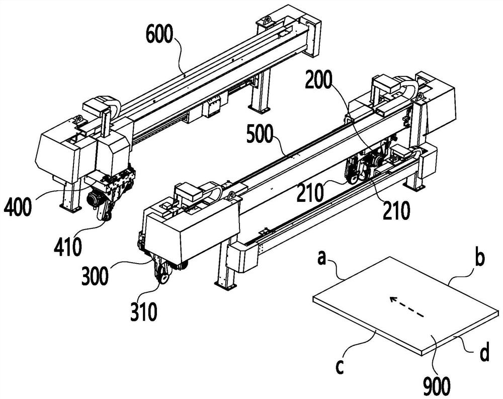 Glass edge grinding machine