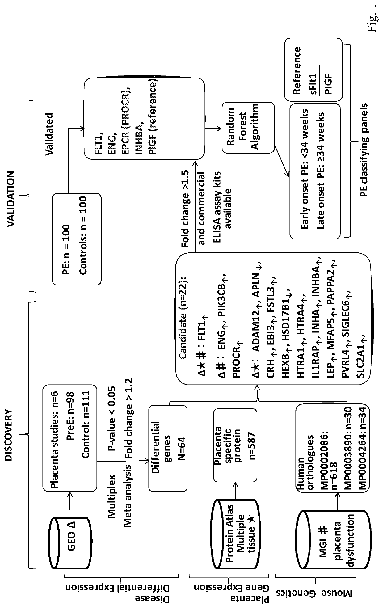 Methods and compositions for providing preeclampsia assessment