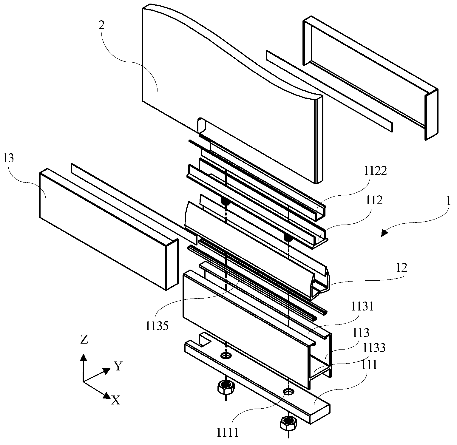 Glass door clamps and mounting method thereof
