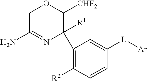 6-difluoromethyl-5,6-dihydro-2h-[1,4]oxazin-3-amine derivatives