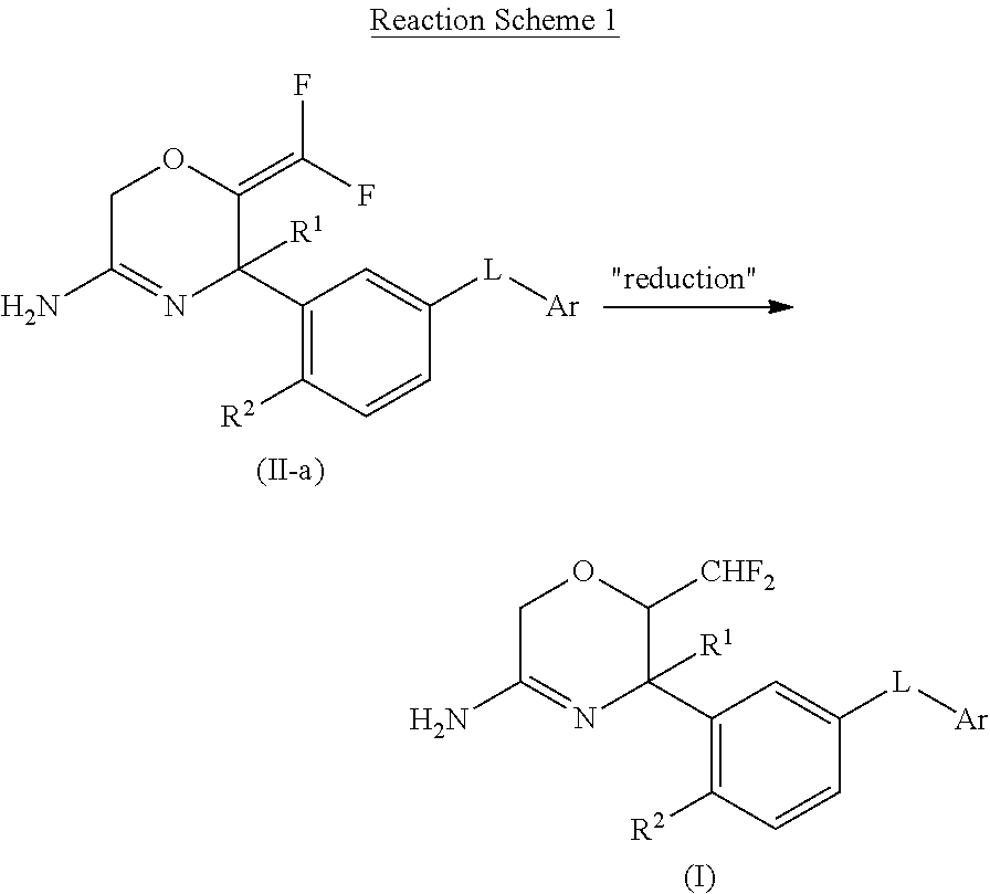 6-difluoromethyl-5,6-dihydro-2h-[1,4]oxazin-3-amine derivatives