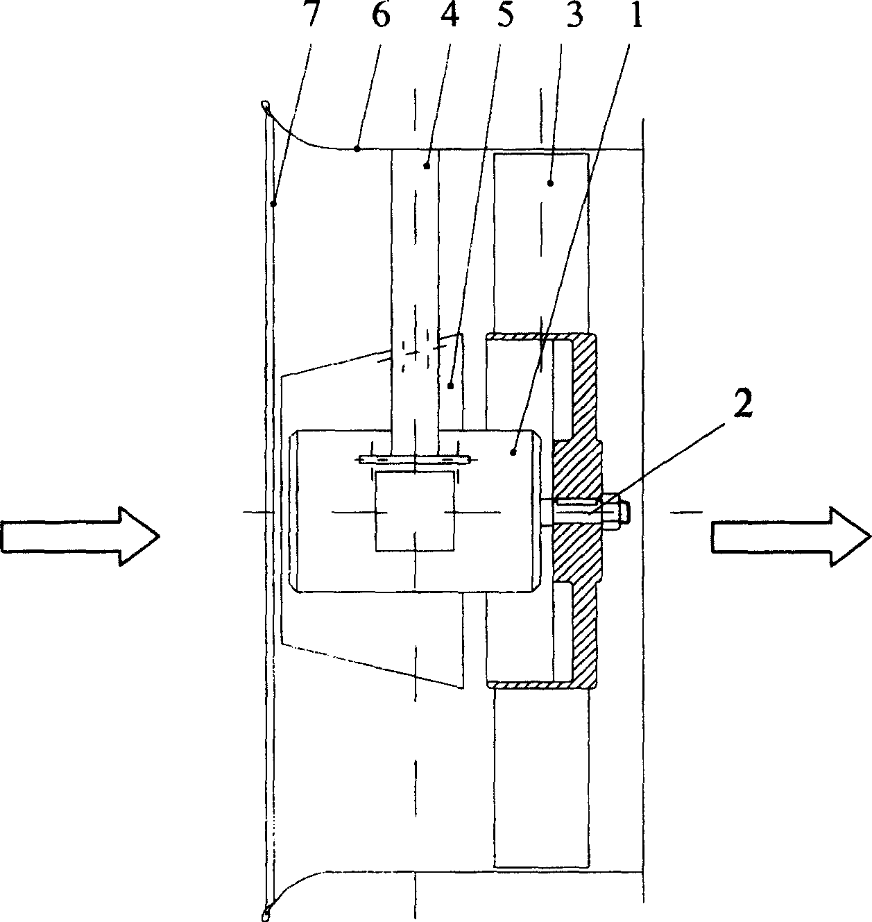 Axial-flow ventilating machine for transformer