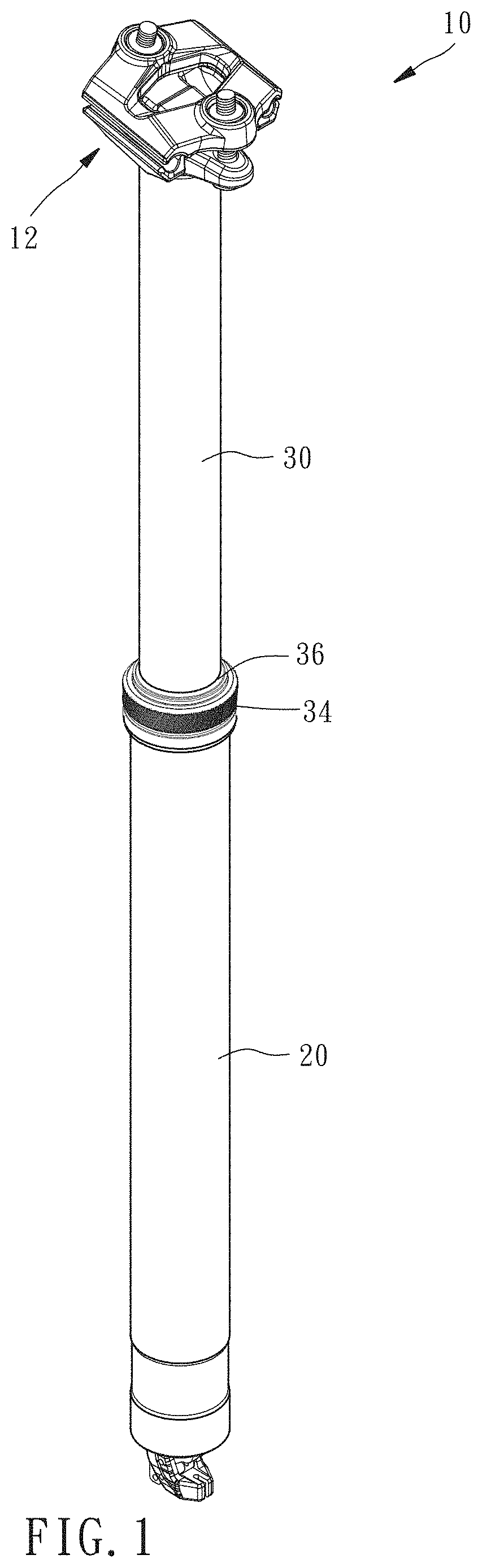 Seat post assembly capable of adjusting total height