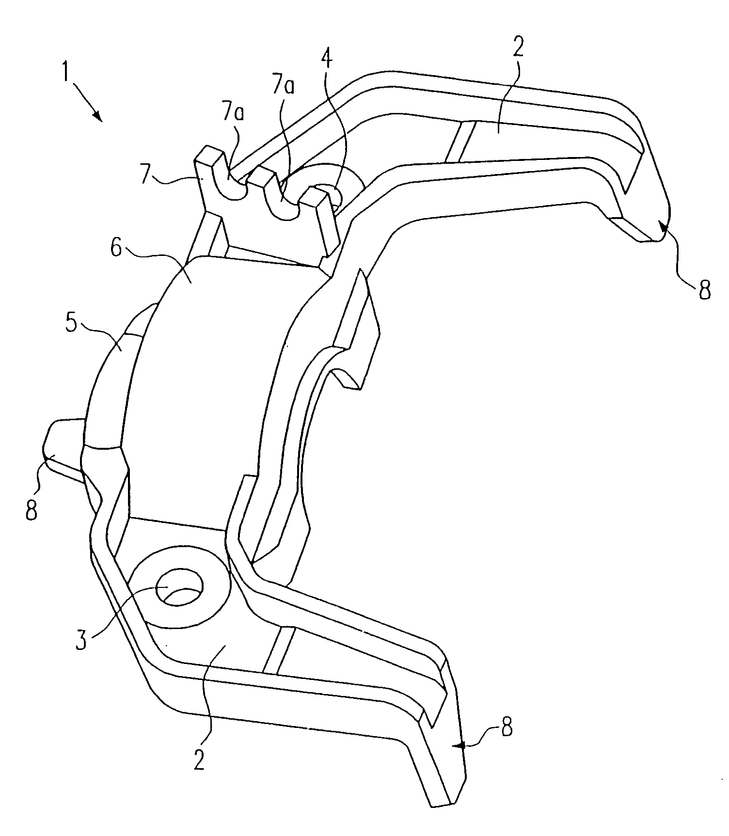 Power tool with internal fastening element