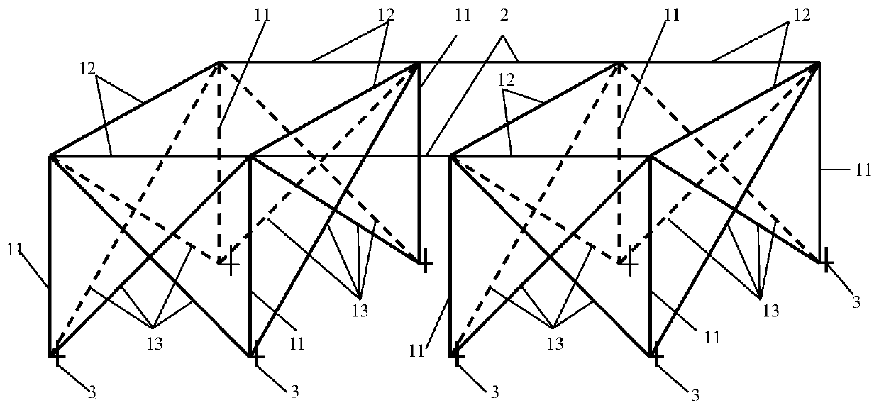 Basement thick-and-large base plate rebar support and construction method thereof