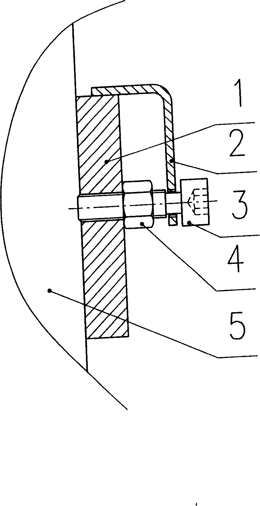 Loose-proof compacting mechanism used for foodstuff machinery