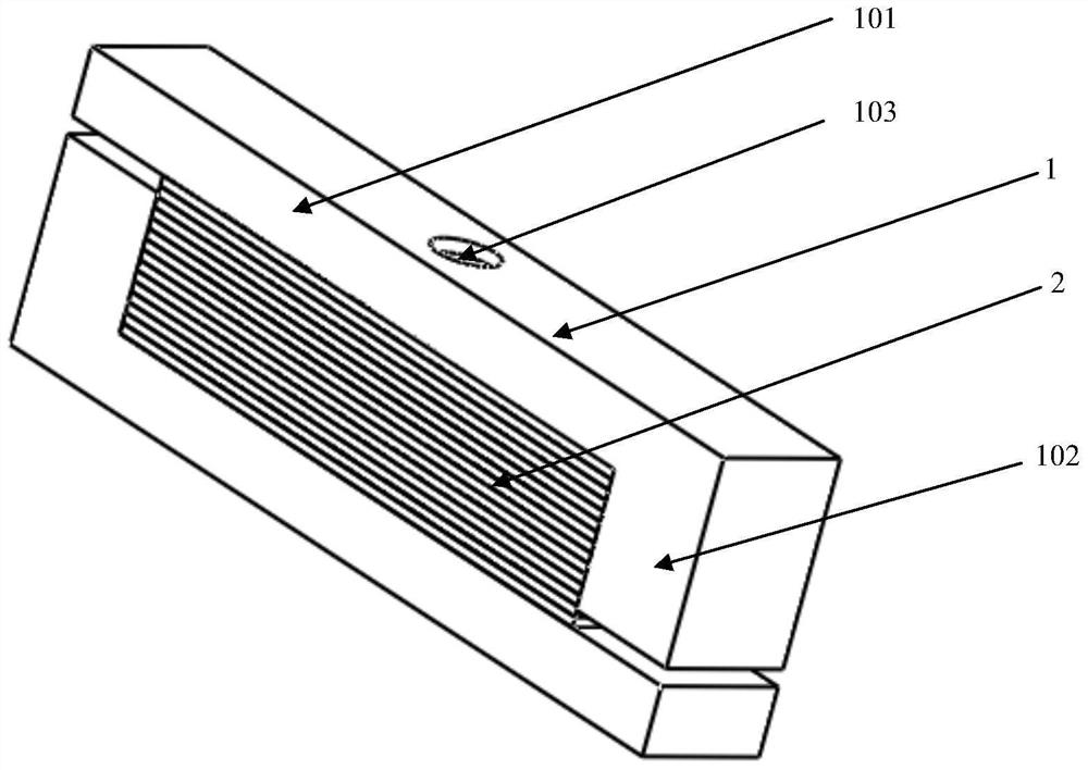 A semiconductor laser cavity surface coating jig assembly structure and assembly method thereof