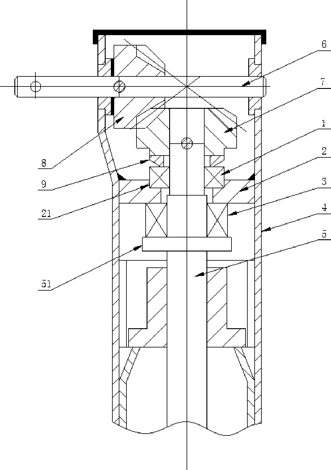 Screw rod positioning device of elevator