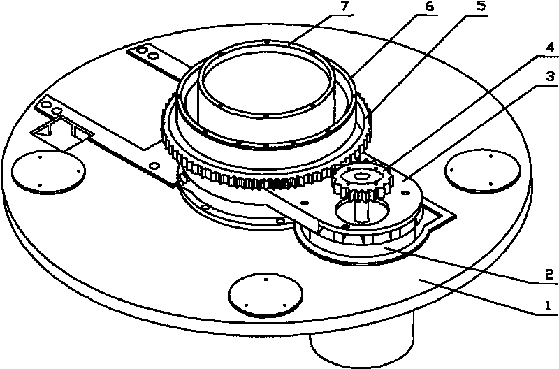 Direct connection transmission structure for circular weaving machine