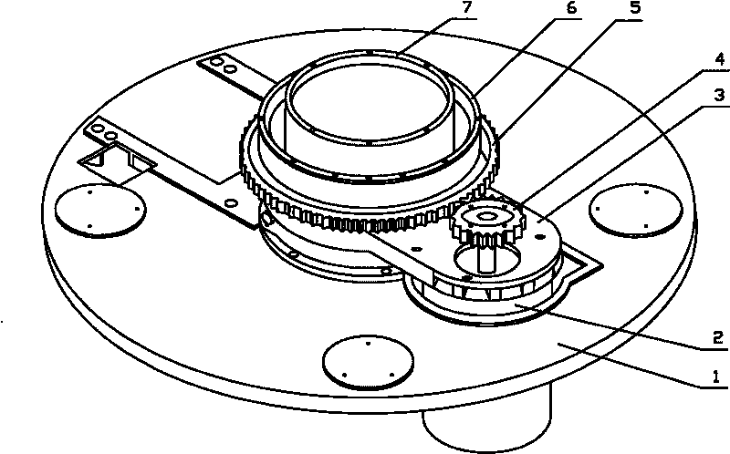 Direct connection transmission structure for circular weaving machine