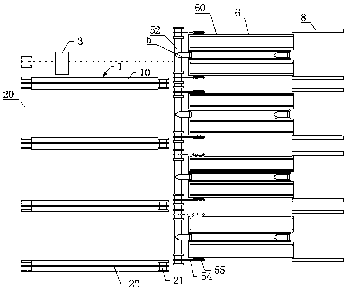 Full-automatic wood conveying machine