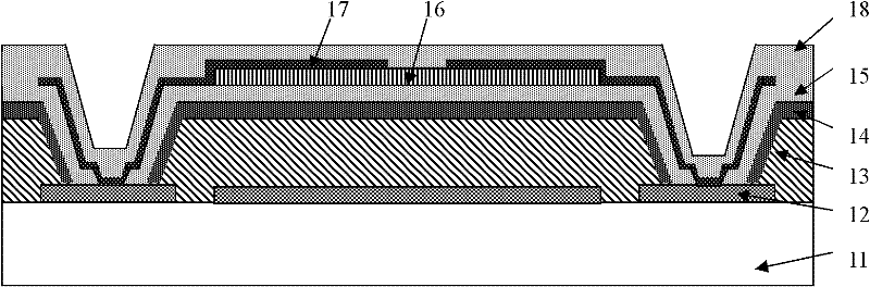 Infrared detector manufacturing method based on compound sacrificial layers