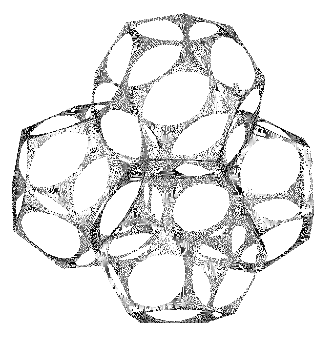 Inorganic structures with controlled open cell porosity and articles made therefrom