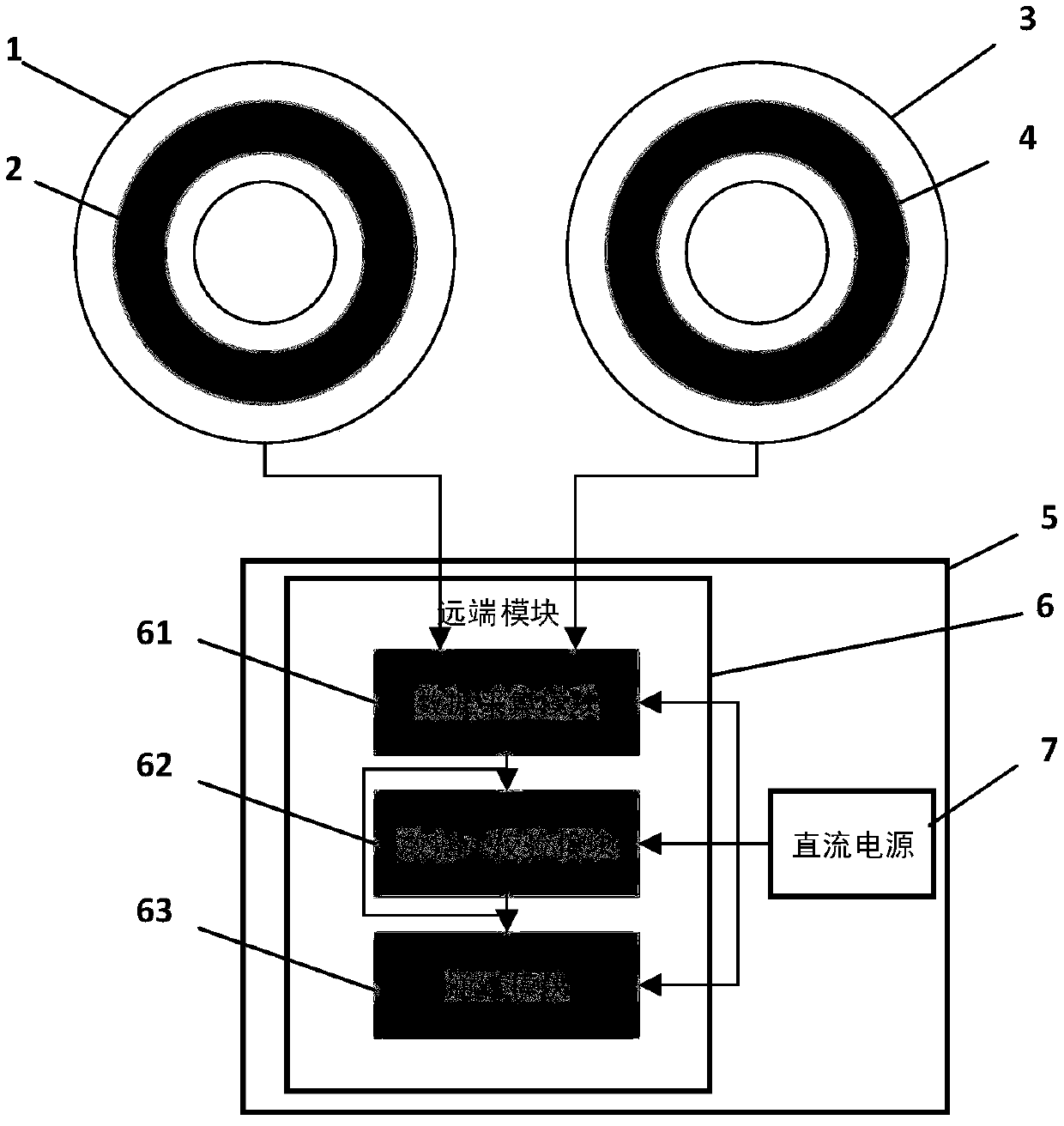 Double-channel mutual calibration electronic current transformer based on air core coil