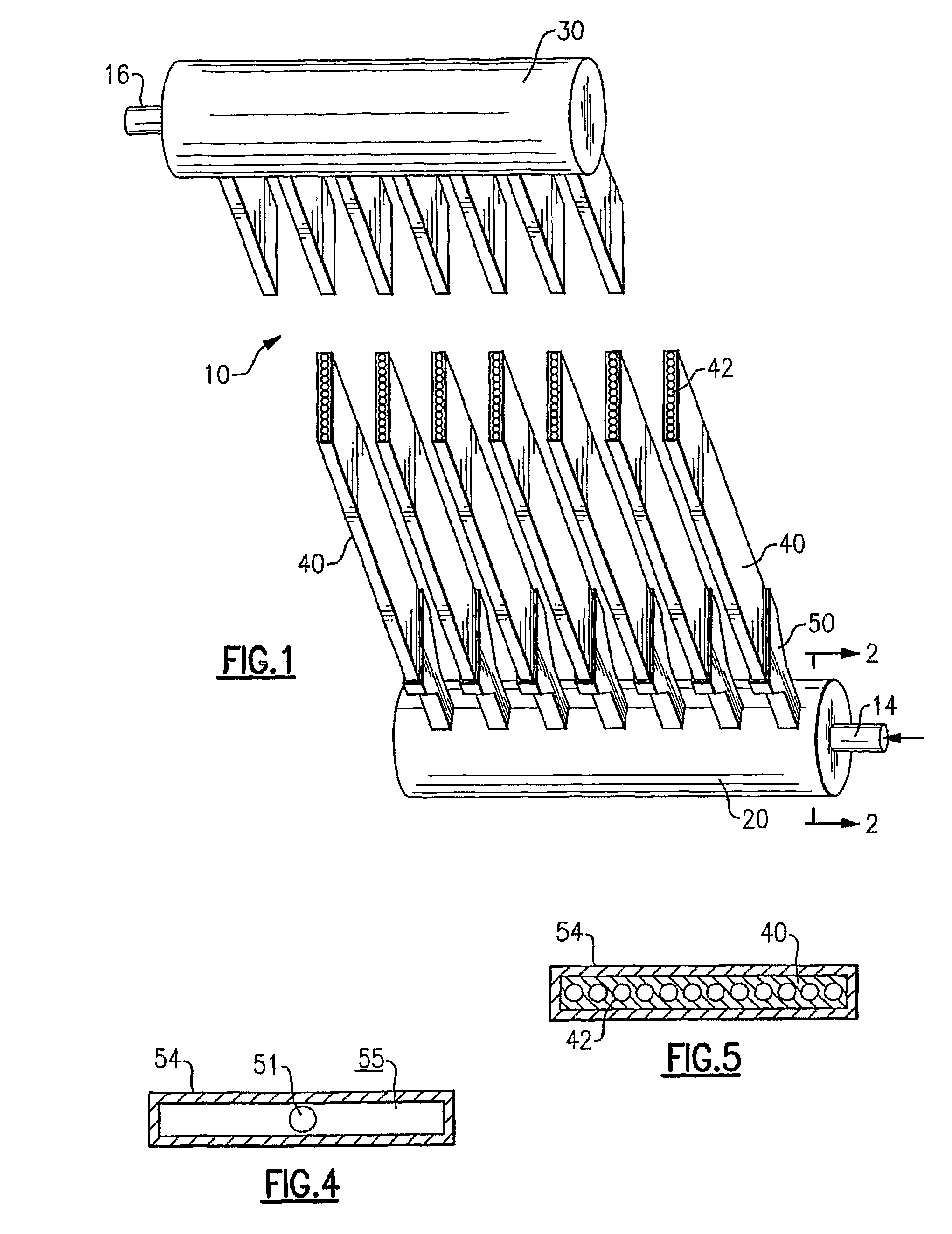 Mini-channel heat exchanger with reduced dimension header
