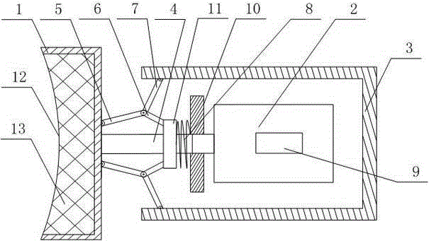 Application method of automobile headrest adjusting structure