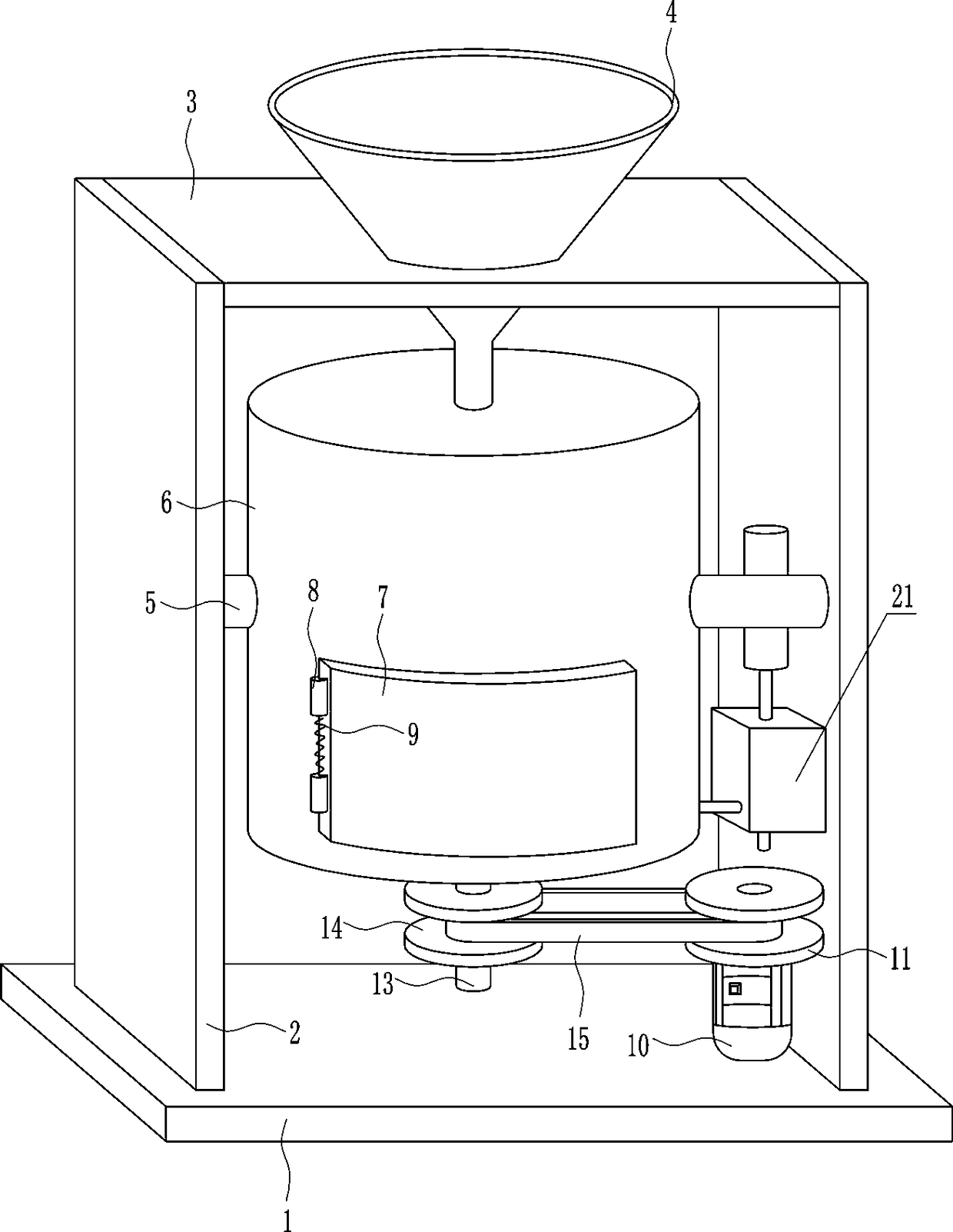 A pulverizing and drying integrated equipment for storage of medical medicinal materials