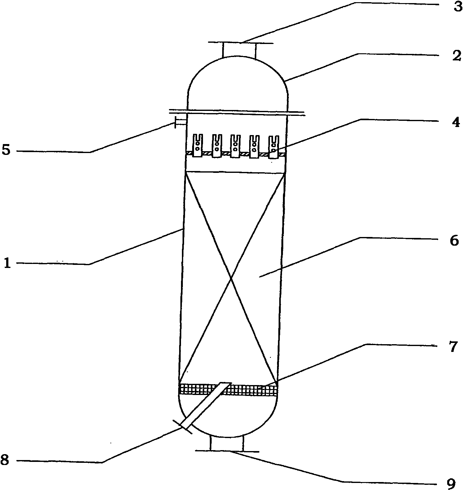 Reactor for preparing succinyl oxide by maleic anhydride hydrogenation