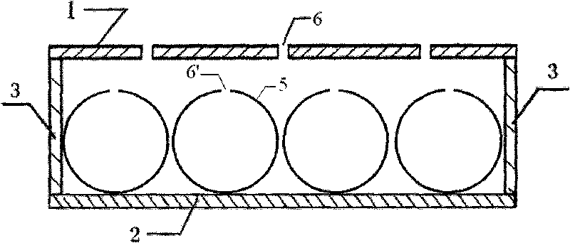Composite sound absorbing device with built-in resonant cavity