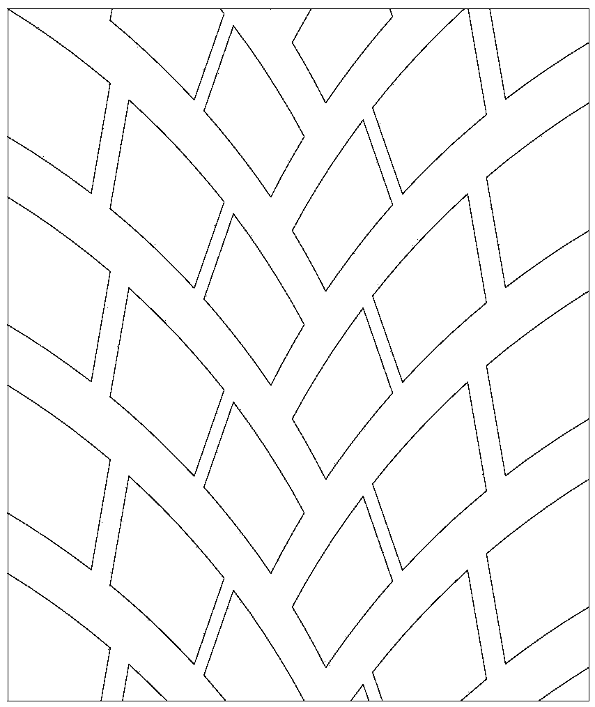 Tread pattern structure of special all-steel radial tire for rainy season