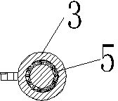 Shock-absorbing boring cutter capable of machining slender stepped hole