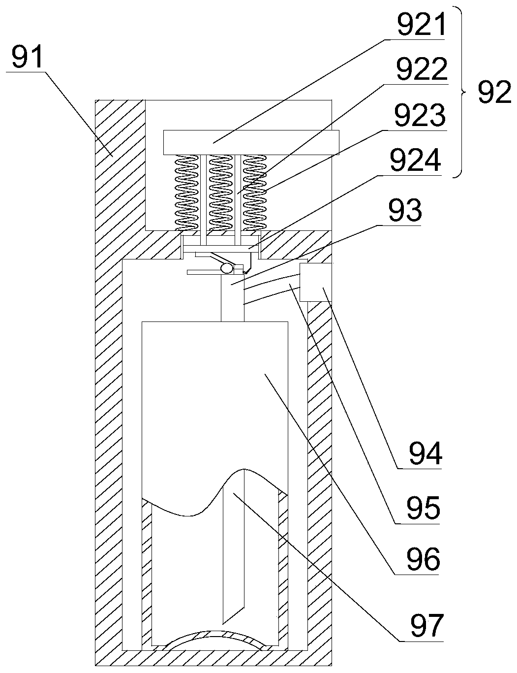 Liftable weak current box and weak current well