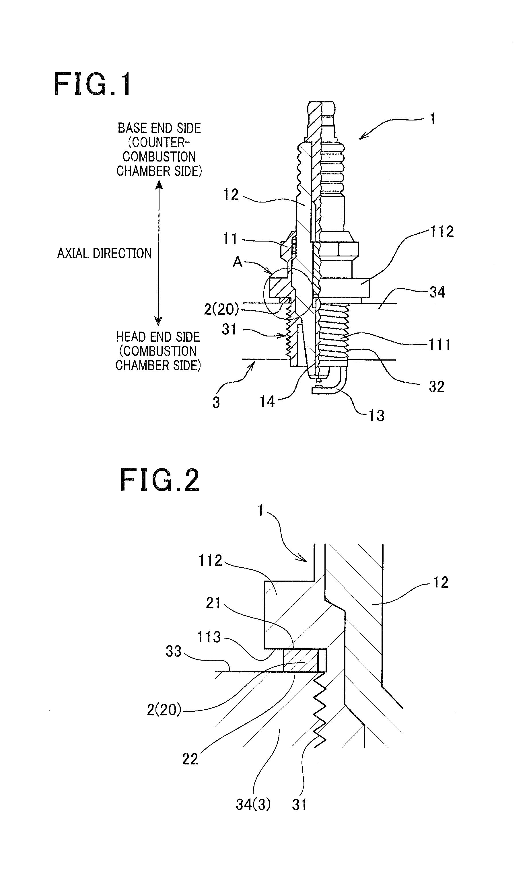 Gasket for attaching spark plug and ignition system