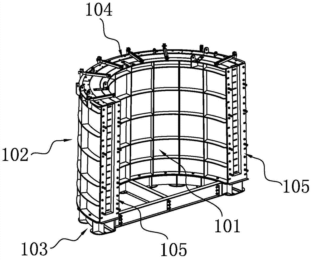 Rib components, side forms and molds for concrete tower components