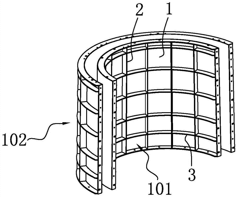 Rib components, side forms and molds for concrete tower components