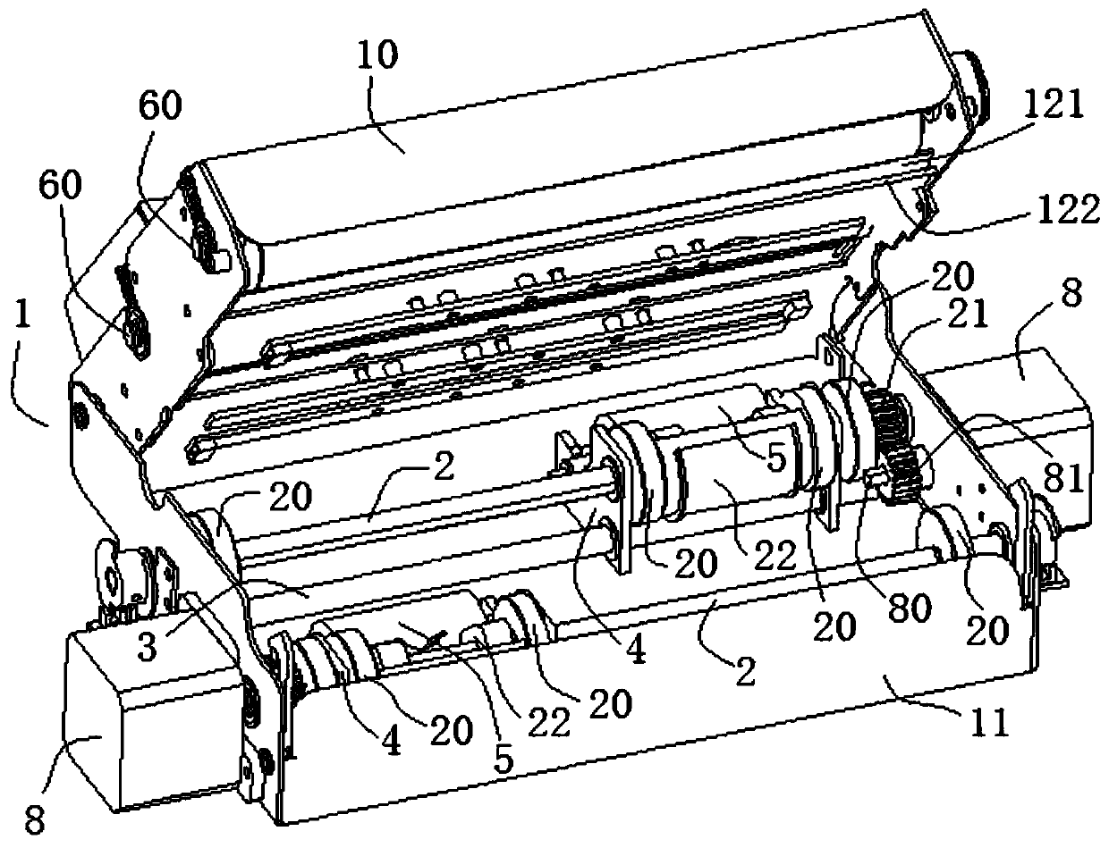 Stamping device with adjustable sealing position