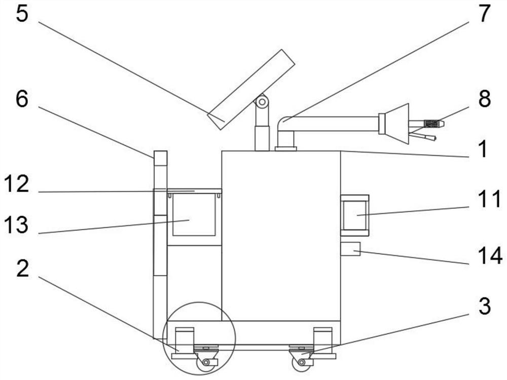 Sputum scab cleaning device for pneumology department