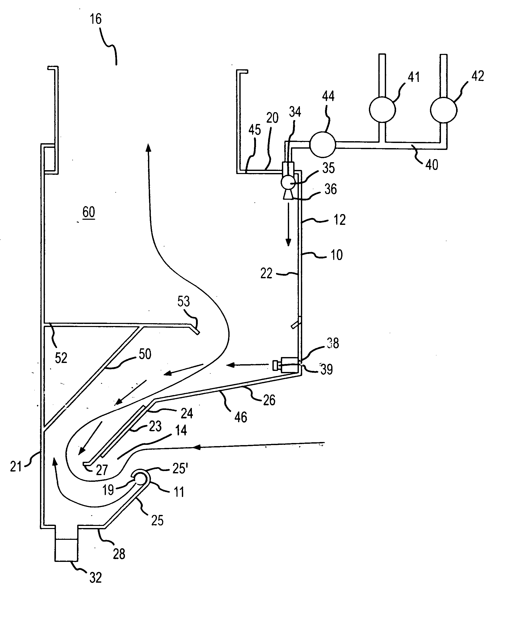 Method and apparatus for removal of grease, smoke and odor from exhaust systems