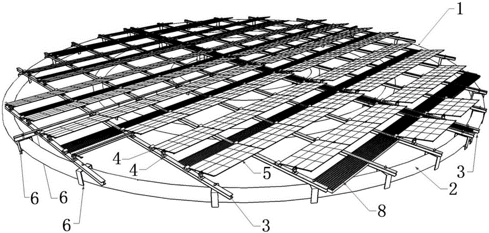 Annular floating pipe type water-surface photovoltaic power generation system and mounting method