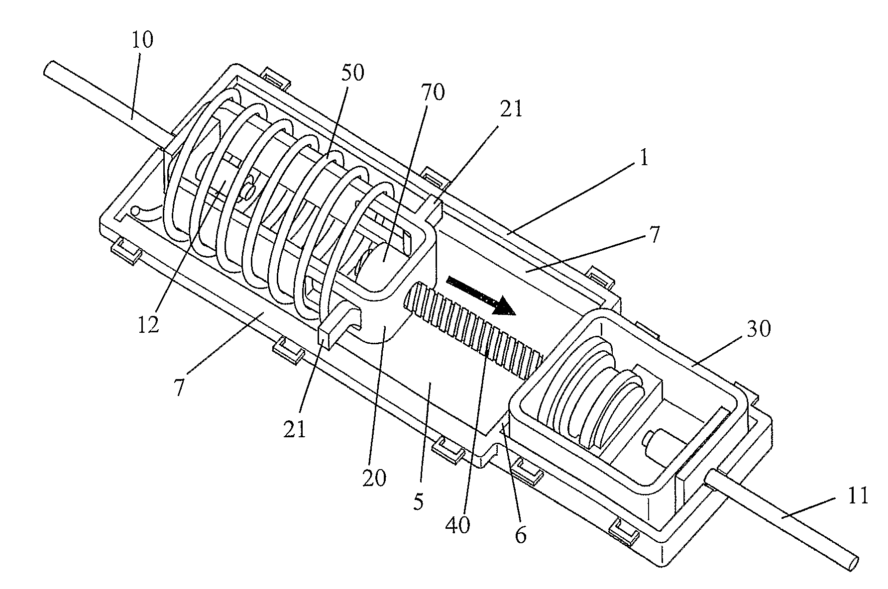 Device for Adjusting the Tension of a Pulling Element