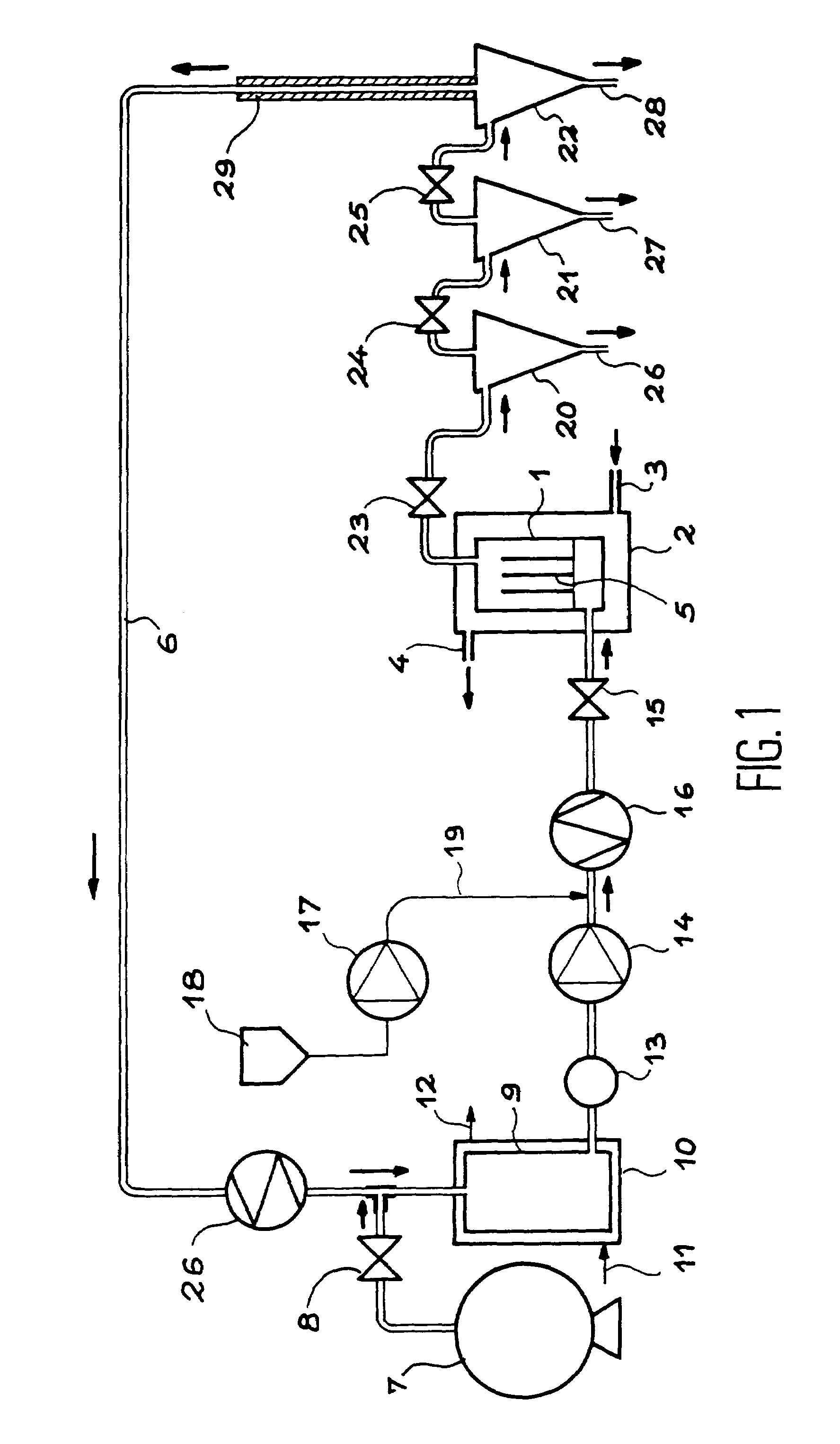 Method for treating and extracting cork organic compounds, with a dense fluid under pressure