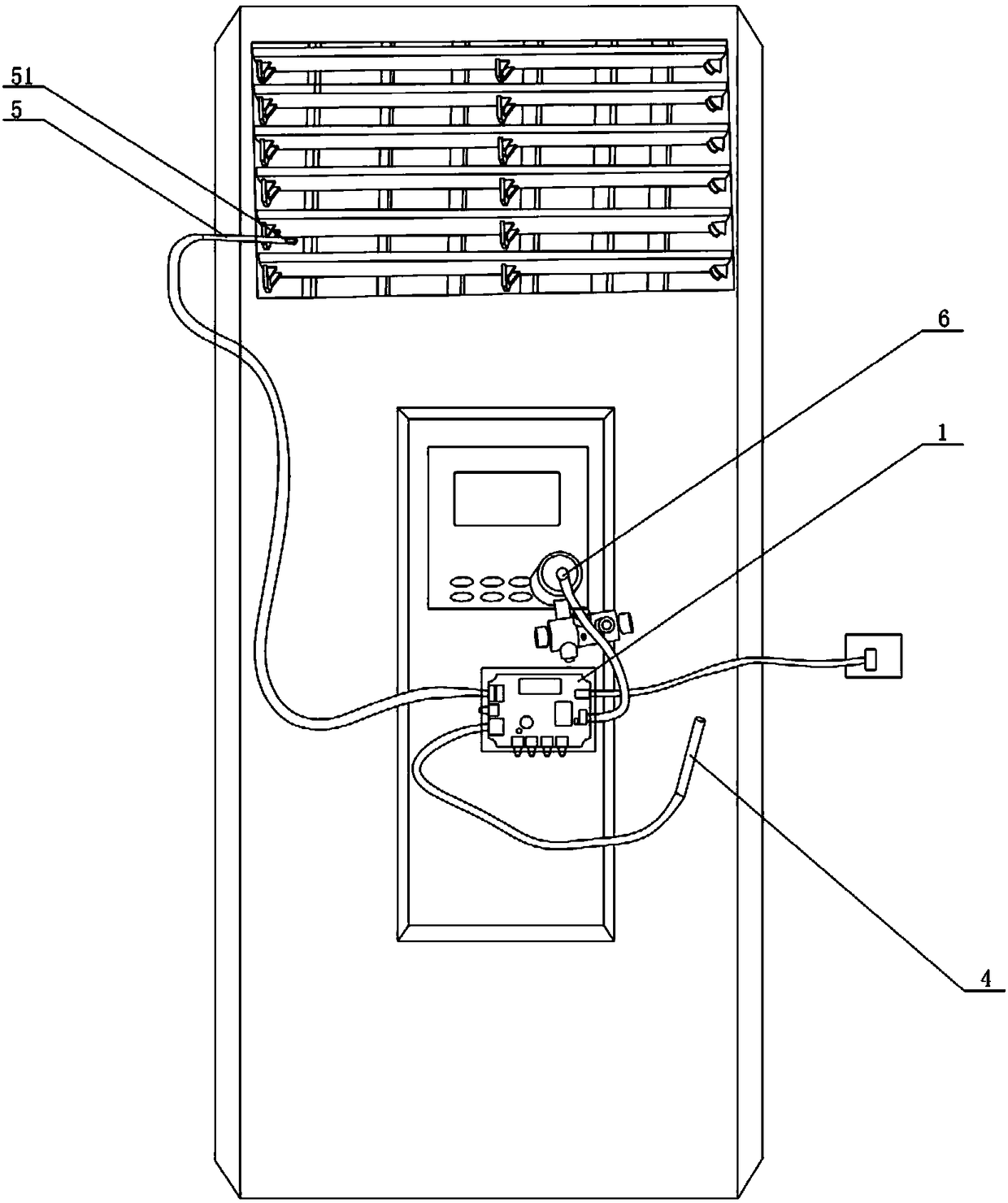 Air conditioner start and stop control device