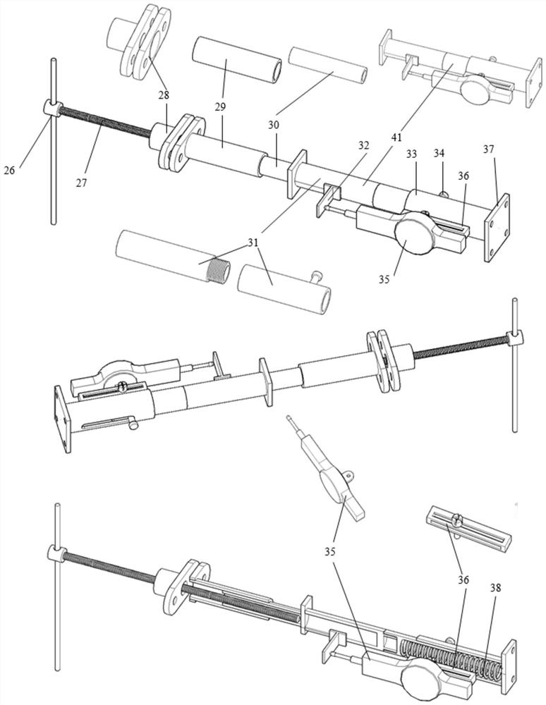 Excavation-controllable foundation pit model test device and method