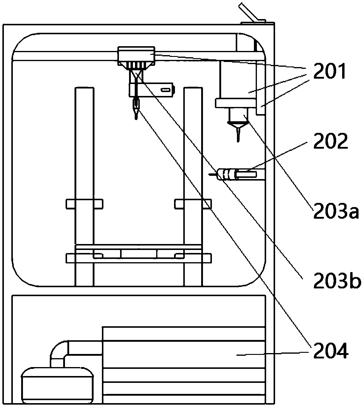 A 3D printing device and method for a tissue engineering scaffold