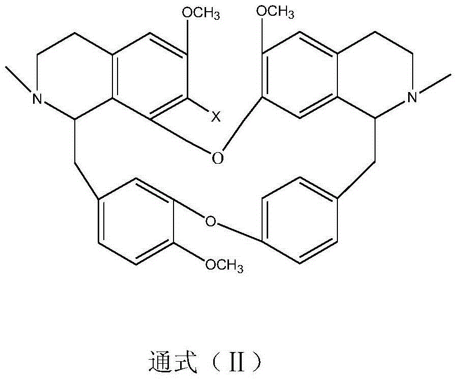 Bisbenzylisoquinoline quaternary ammonium salt as well as preparation method and application thereof in preparing antitumor drug