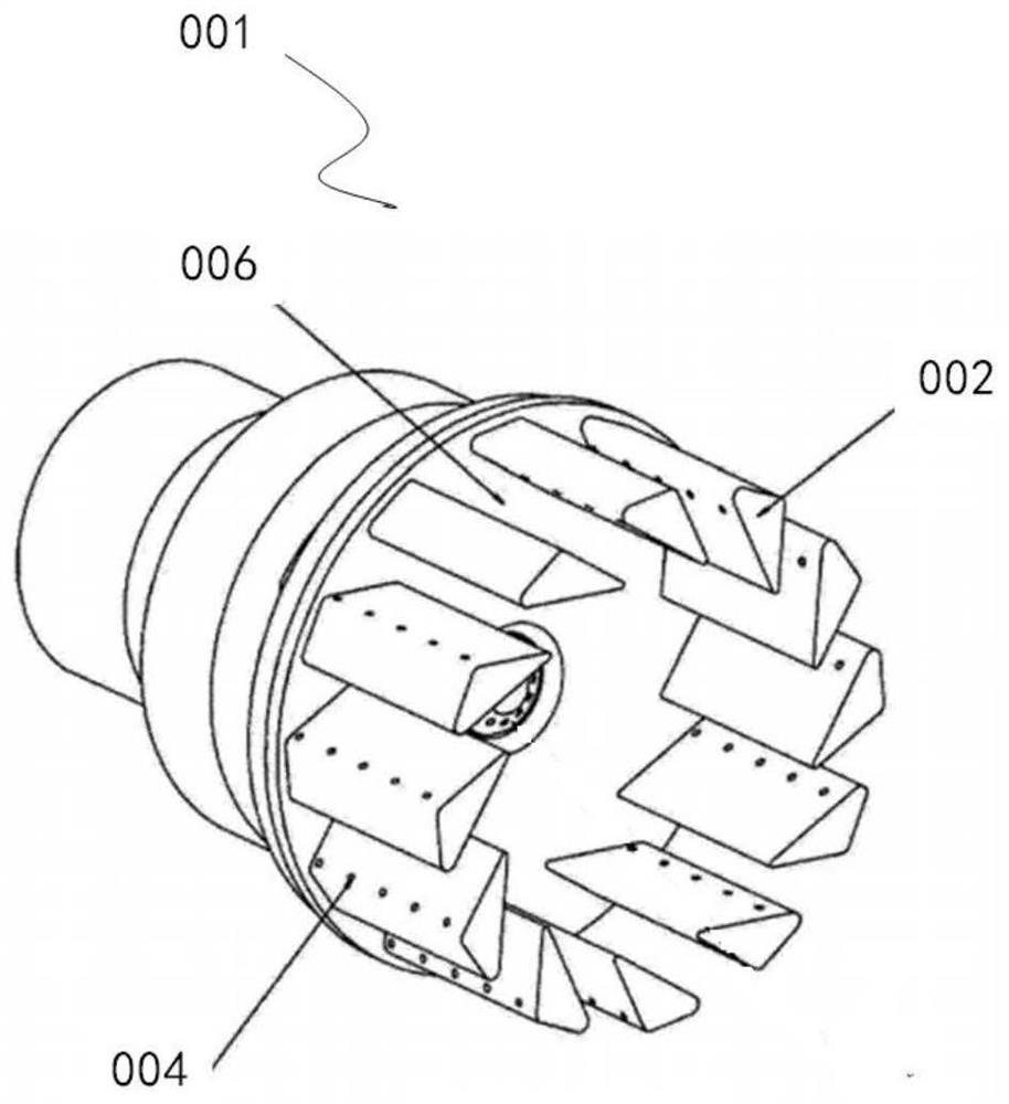 Gas turbine combustion chamber nozzle and method for premixing fuel and air in nozzle