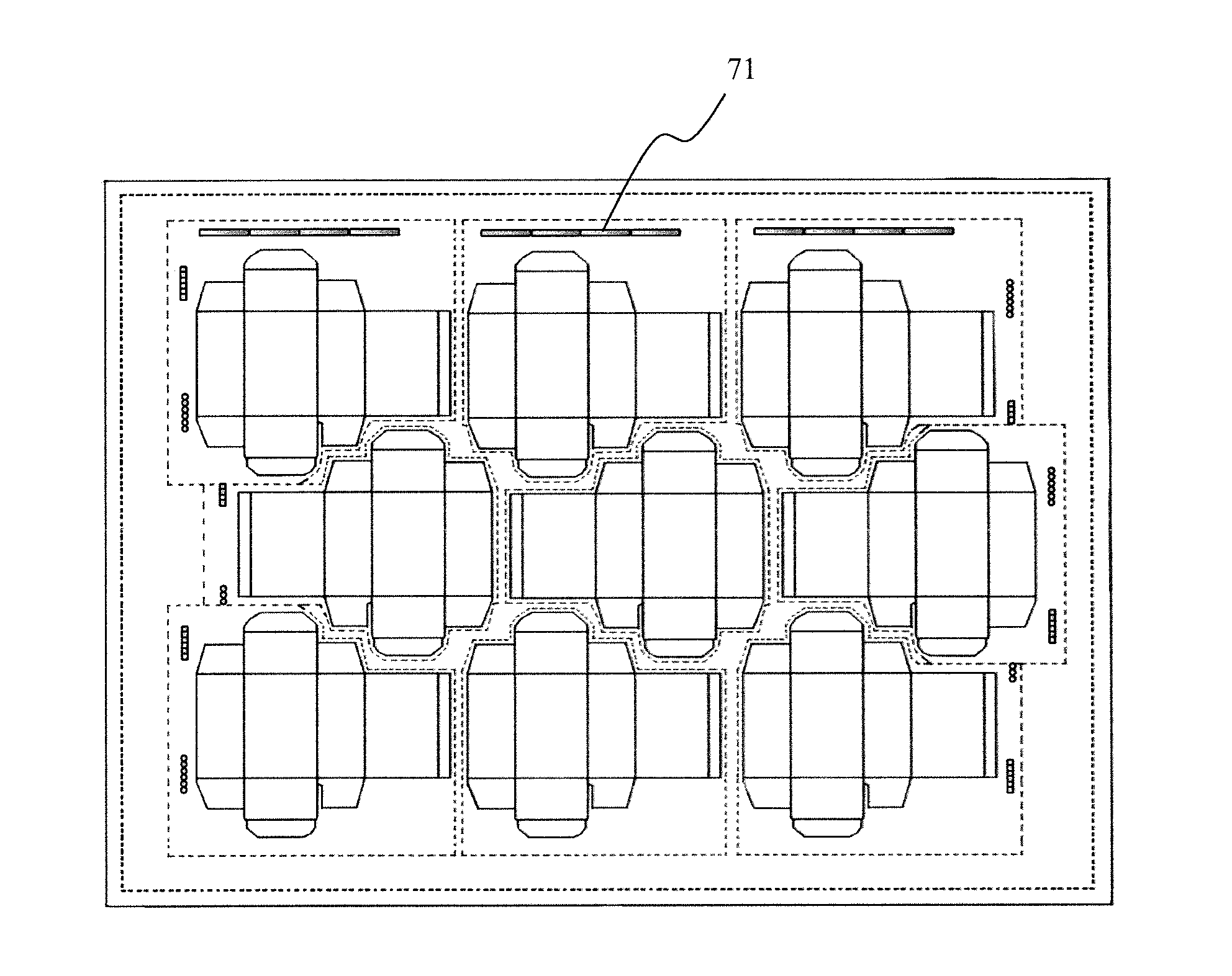 Method And System For Bleed Control On Packaging Layout