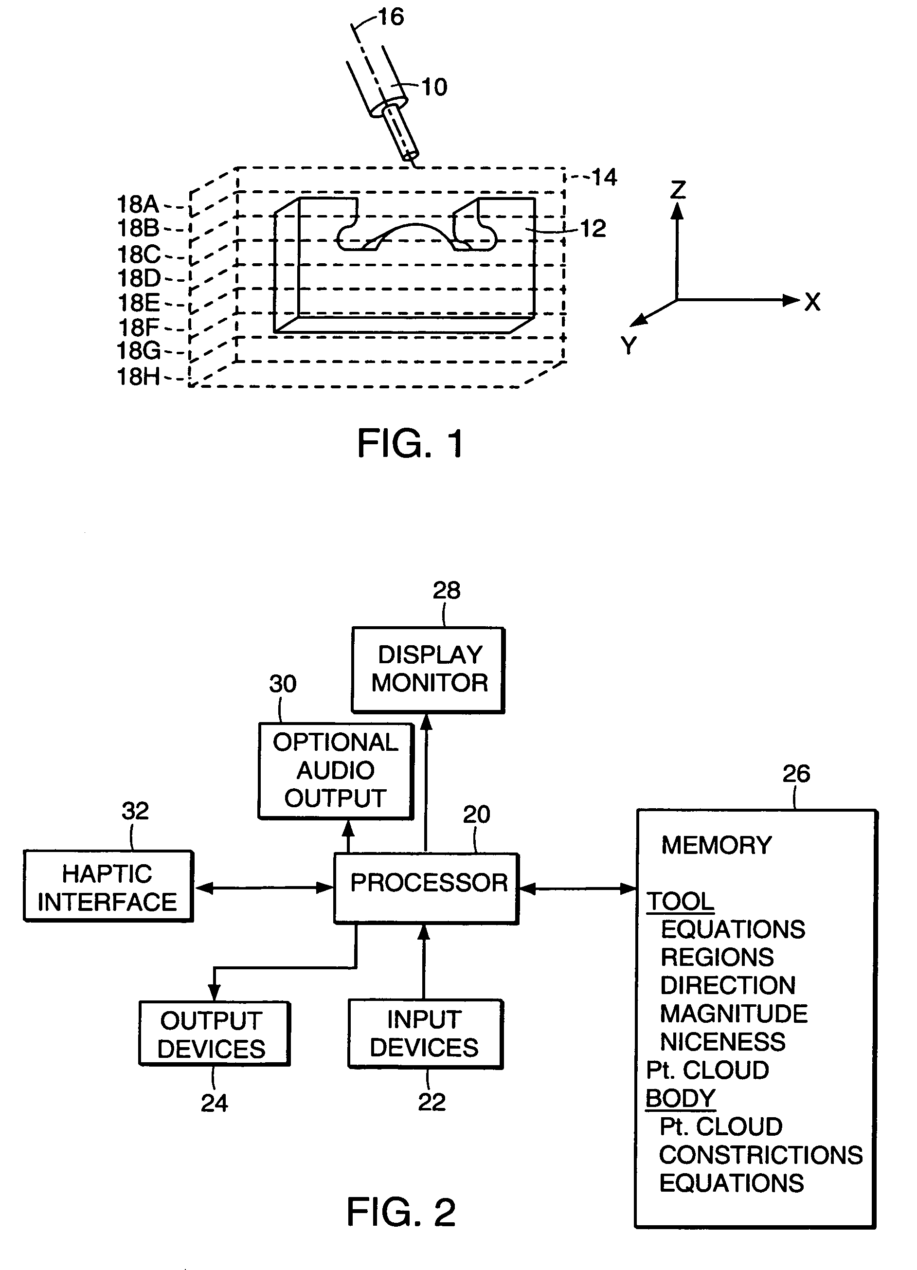 Haptic interface system for collision detection and applications therefore